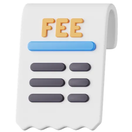 料金紙幣  3D Icon
