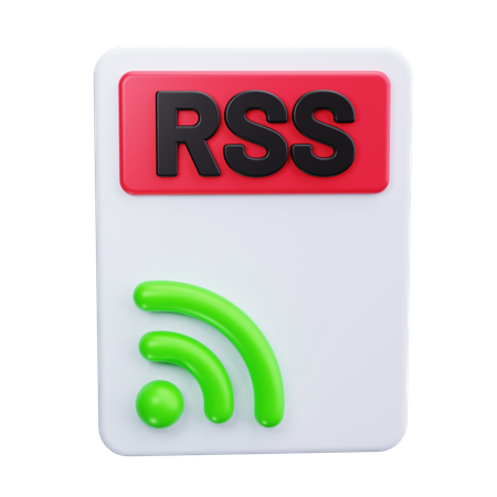 Feed RSS  3D Icon