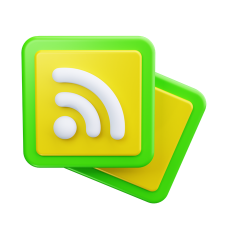 Feed RSS  3D Icon