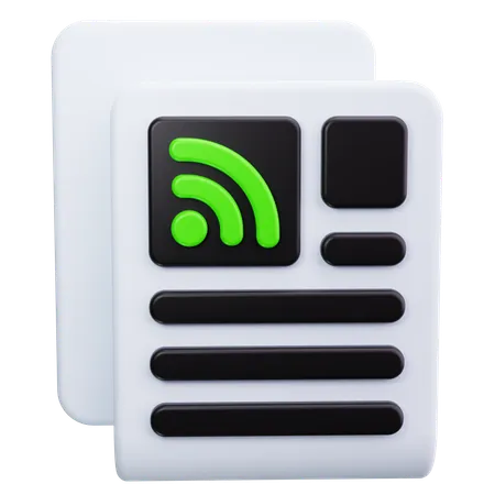 Feed RSS  3D Icon