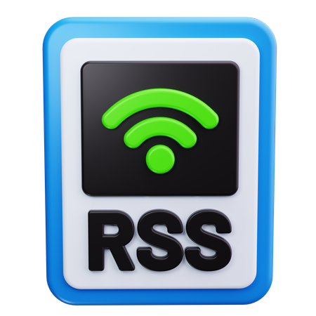 Feed RSS  3D Icon