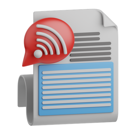 Feed RSS  3D Icon