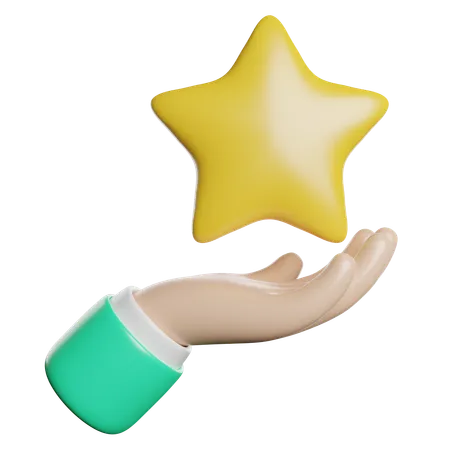 Feedback Rating Star 3D Icon