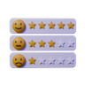 3d smiley review illustration