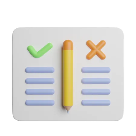 Feedback Choice Rate 3D Icon