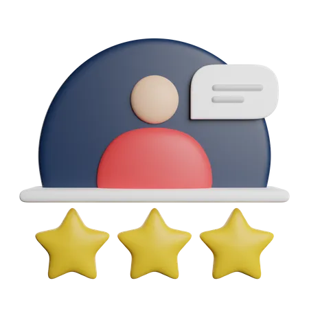 Feedback Testimonial Review 3D Icon
