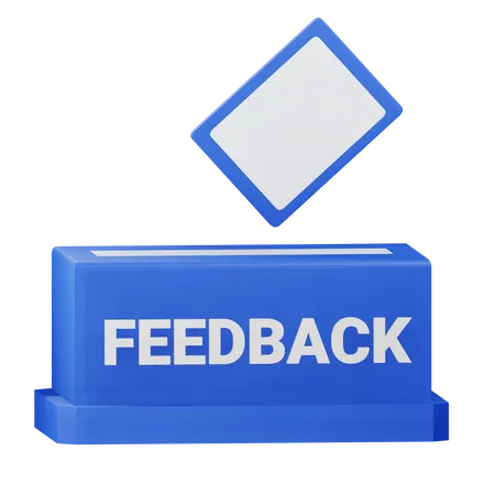 3 D Feedback Icon With Alpha Background 3D Icon