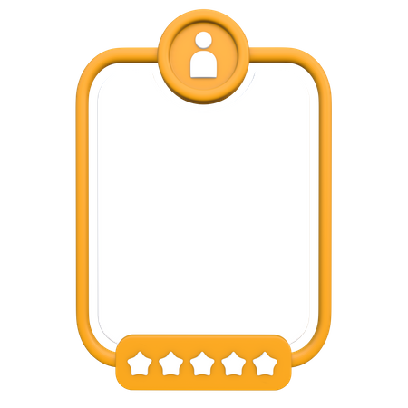 Feedback Card  3D Icon