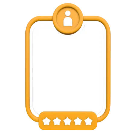 Feedback Card  3D Icon