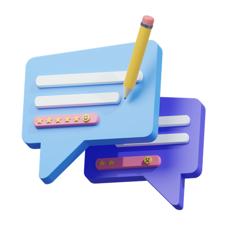 Feedback Chat  3D Icon