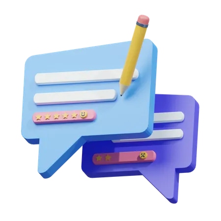 Feedback Chat  3D Icon