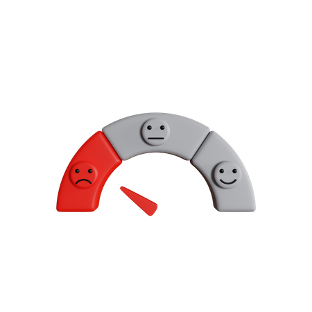 Feedback de baixa satisfação  3D Icon