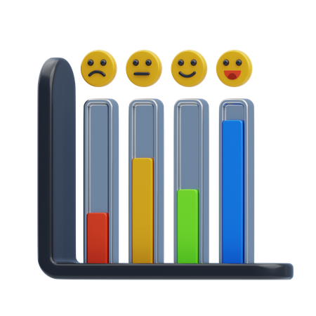 Feedback-Diagramm  3D Icon