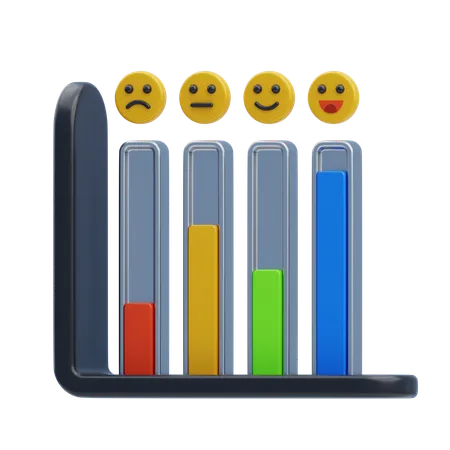 Feedback-Diagramm  3D Icon