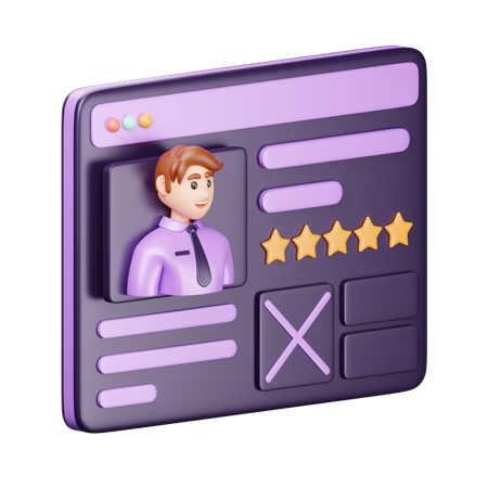 Feedback do cliente  3D Icon