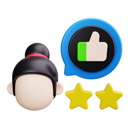 Feedback do cliente  3D Icon