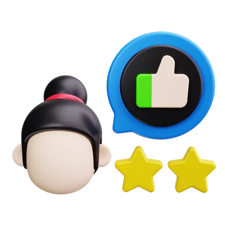 Feedback do cliente  3D Icon