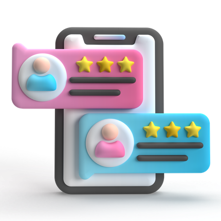 Feedback do usuário  3D Icon