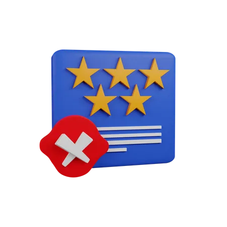 Échec du feedback  3D Icon