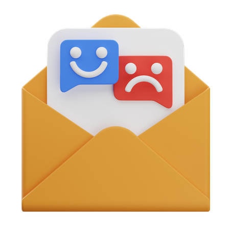 Feedback Email  3D Icon