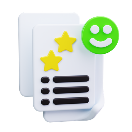 Feedback form  3D Icon