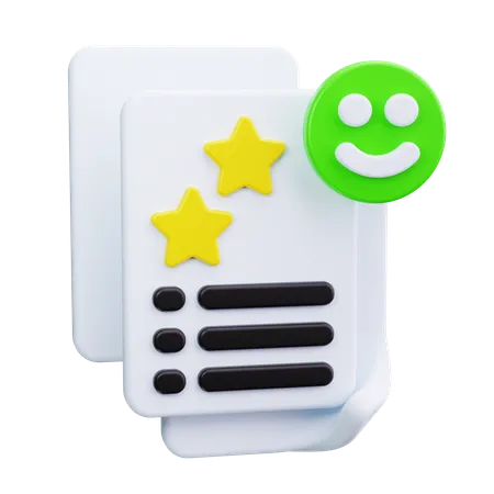 Feedback form  3D Icon