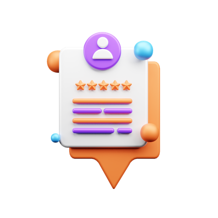 Feedback Form  3D Icon