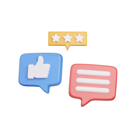 Feedback Message  3D Icon