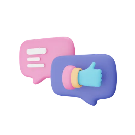 Feedback Message 3D Icon