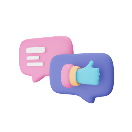 Feedback Message  3D Icon