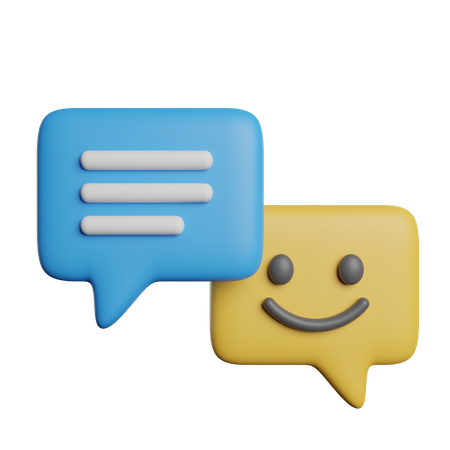 Feedback Message  3D Icon