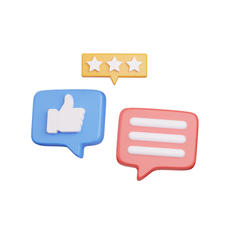 Feedback Message  3D Icon