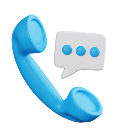 Comentários por telefone  3D Icon