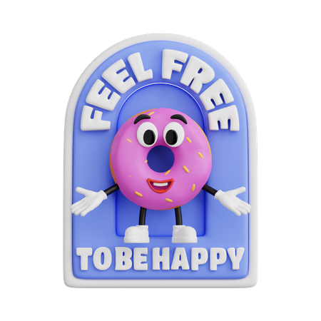 Feel Free  3D Icon