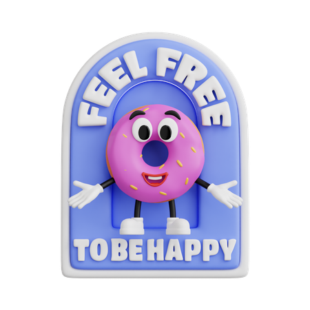 Feel Free  3D Icon