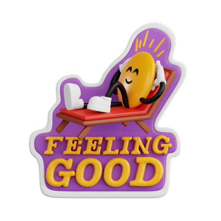 Feeling Good  3D Sticker