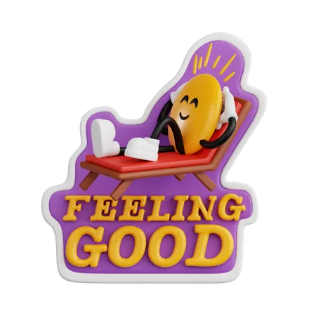 Feeling Good  3D Sticker