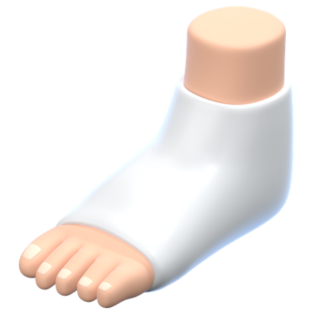 Feet With Gips  3D Icon