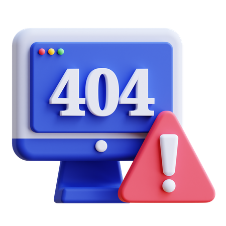 Fehler 404  3D Icon