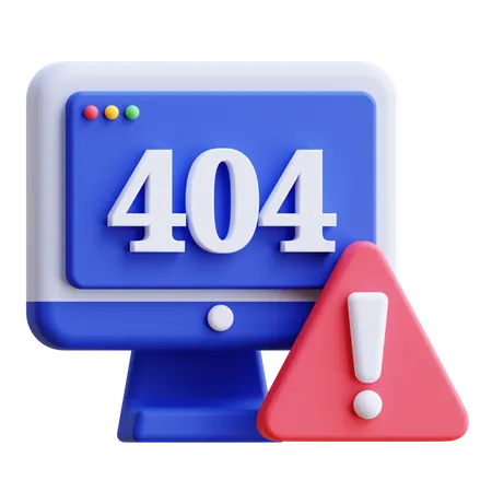 Fehler 404  3D Icon