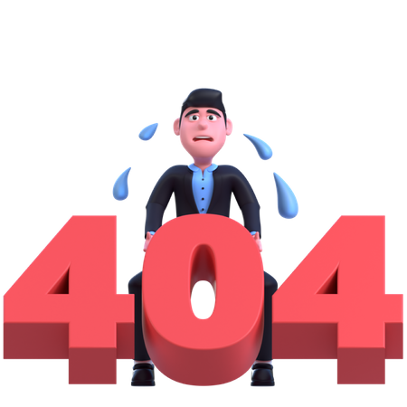 Fehler 404  3D Illustration