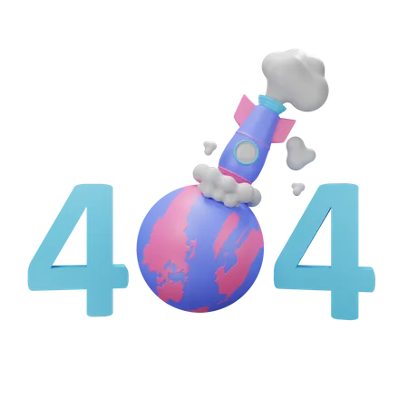 3 D Illustration Eines Aufklebers Mit Der Fehlerseite 404 3D Illustration