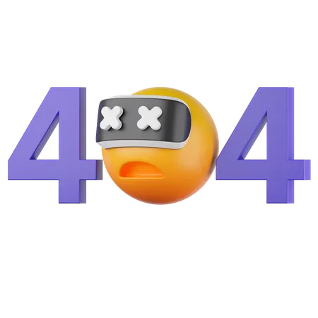Fehler 404  3D Icon