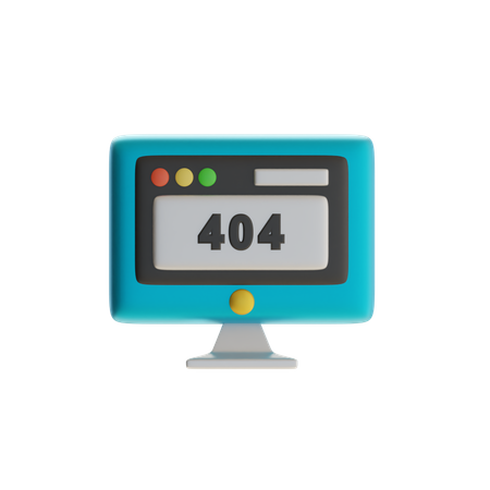 Fehler 404 PC  3D Icon