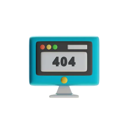 Fehler 404 PC  3D Icon