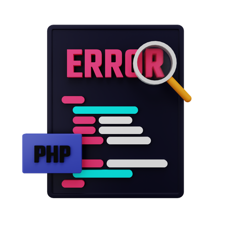Fehler im PHP-Code finden  3D Icon