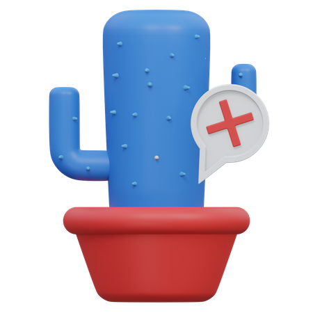 Fehler Kaktus  3D Icon