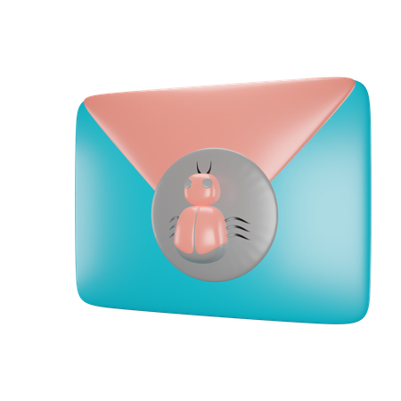 Fehlermail  3D Icon