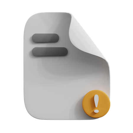 Fehlerdatei  3D Icon