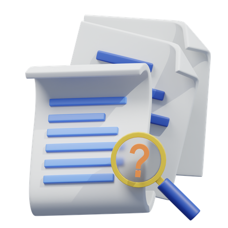 Fehlerdokument  3D Icon